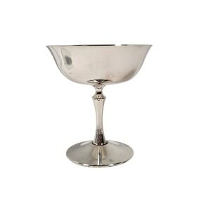 VTG 1960s De Uberti Italy Silverplated 4.5" Wine Goblet Champagne Coupe